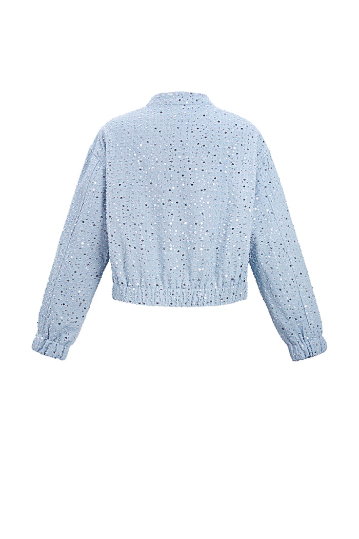 Denim jacket with sequins - Light Blue Picture9